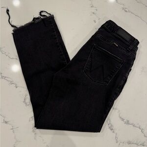 Wrangler Women’s Dark Black High Rise True Straight Crop - Size 4